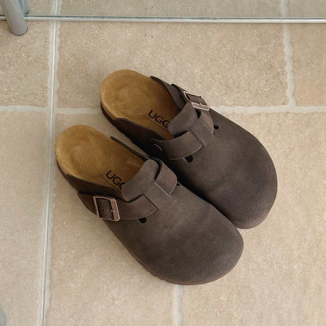 AUSTRALIAN SHEPHERD UGG Sandals Suede Slides Berrin AS 7043