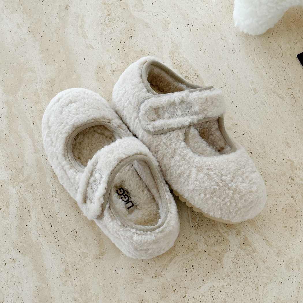 AUSTRALIAN SHEPHERD® Kids Sheepskin Wool Mary Jane Slippers AS 7047K