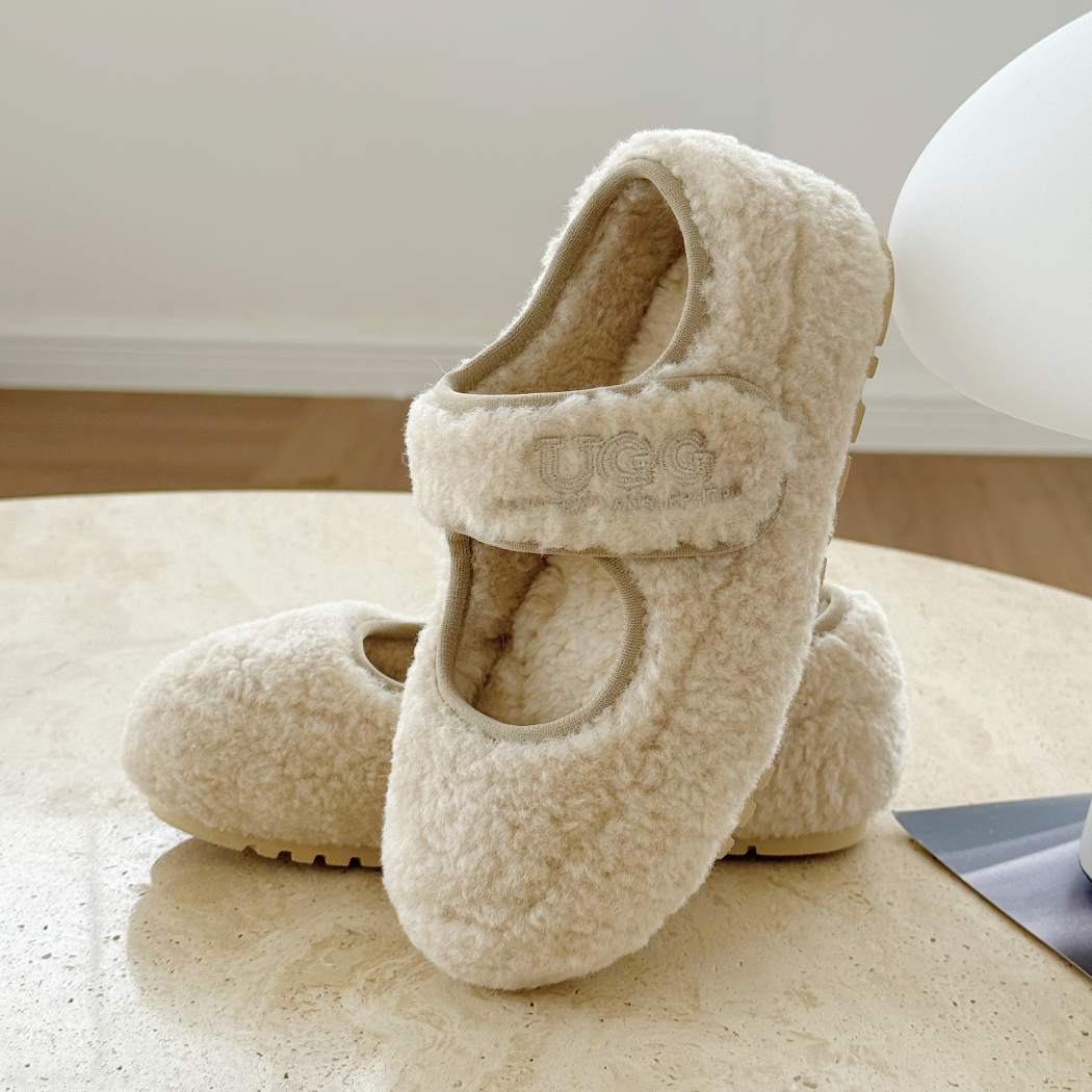AUSTRALIAN SHEPHERD® Kids Sheepskin Wool Mary Jane Slippers AS 7047K