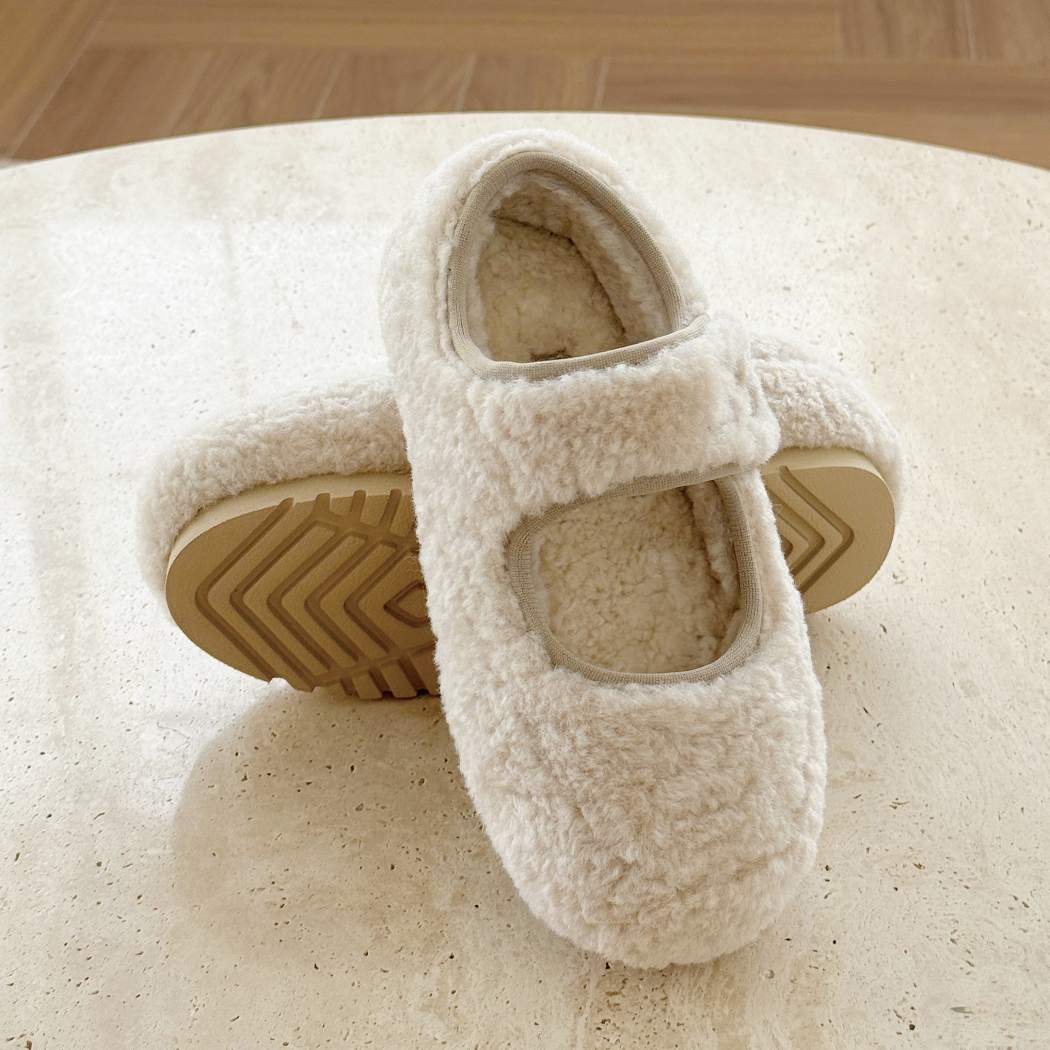 AUSTRALIAN SHEPHERD® Kids Sheepskin Wool Mary Jane Slippers AS 7047K