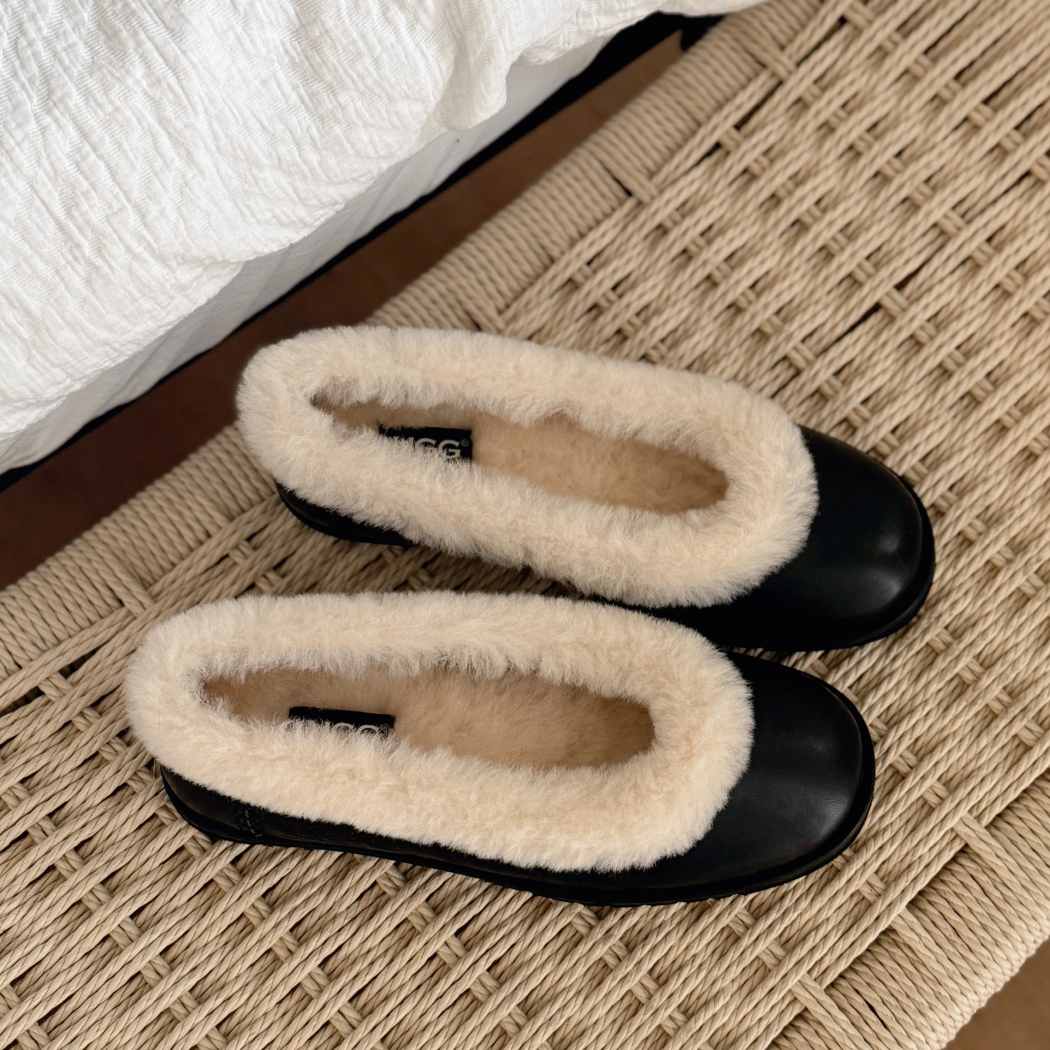 AUSTRALIAN SHEPHERD® Sheepskin Wool Women Leather Flat AS 7051