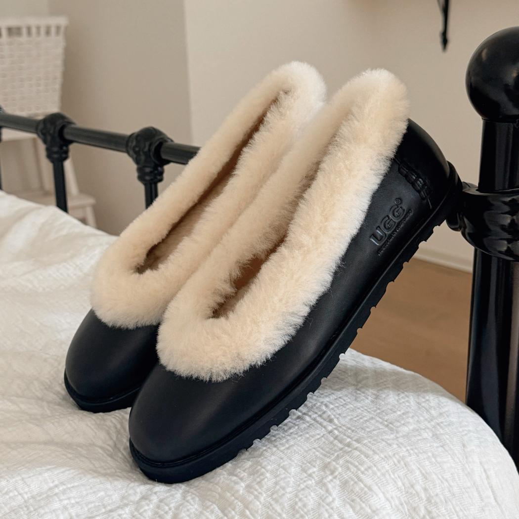 AUSTRALIAN SHEPHERD® Sheepskin Wool Women Leather Flat AS 7051
