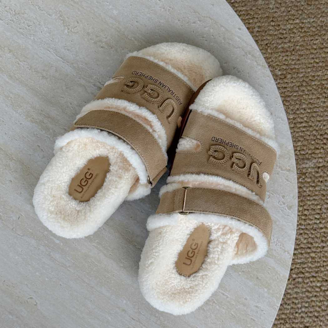 AUSTRALIAN SHEPHERD® UGG Woola Fluffy Slide Slippers AS 7053