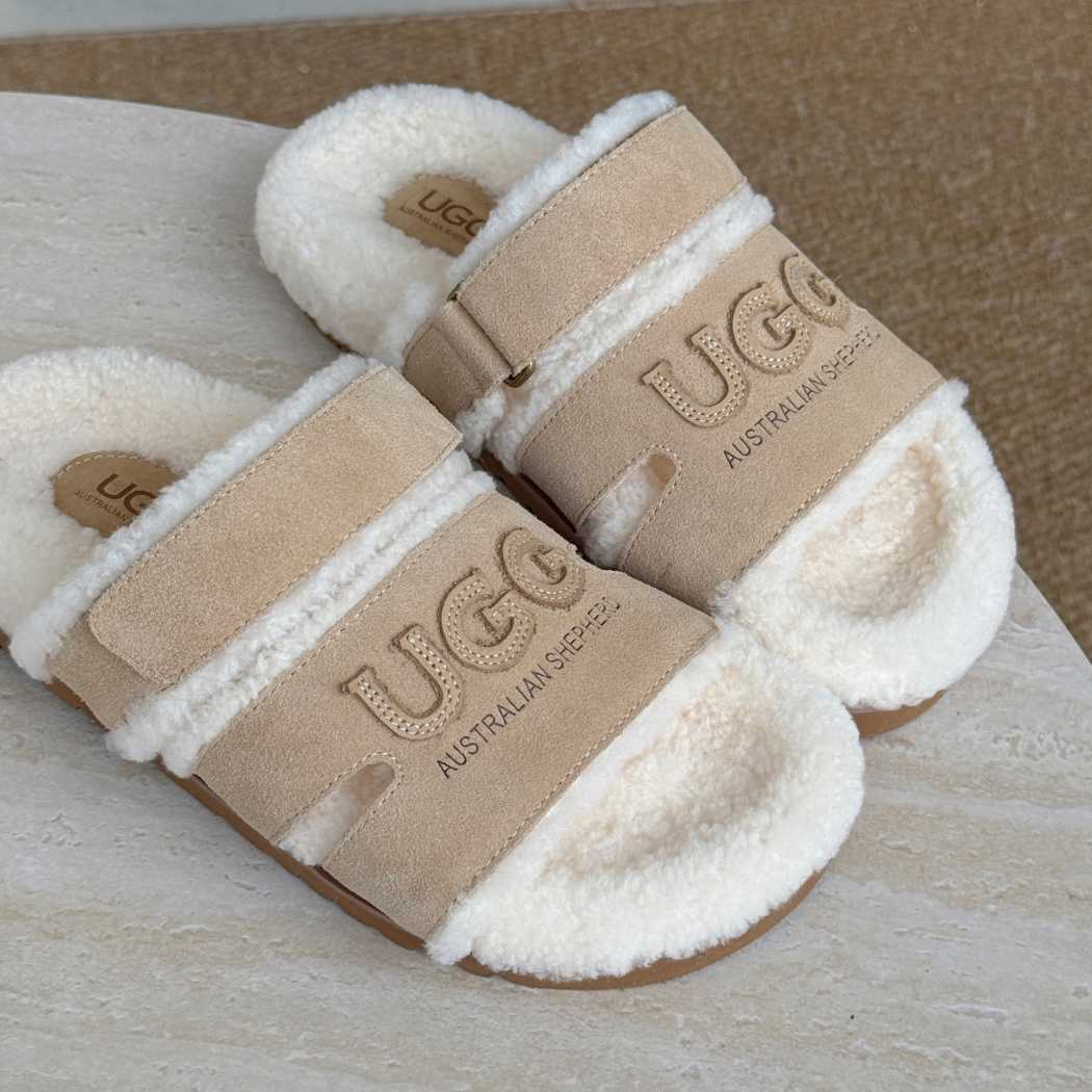 AUSTRALIAN SHEPHERD® UGG Woola Fluffy Slide Slippers AS 7053