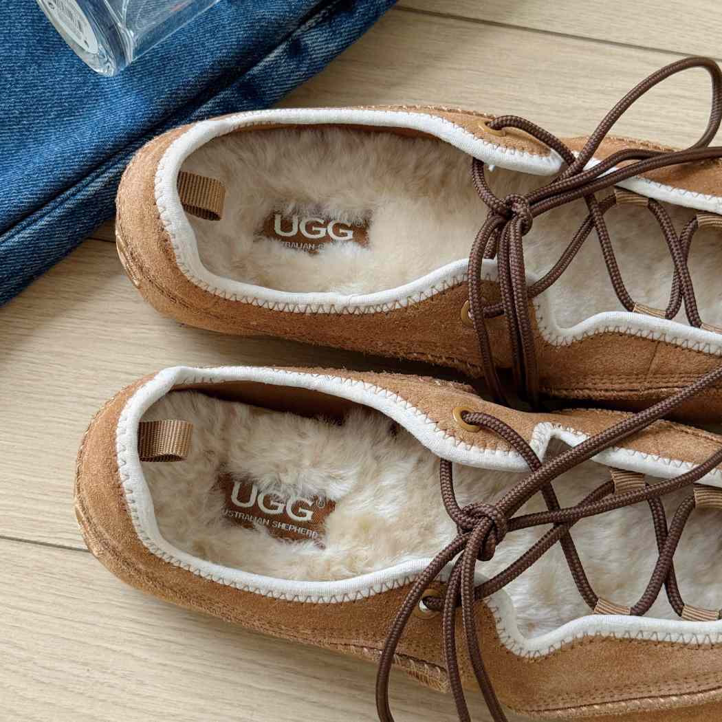 AUSTRALIAN SHEPHERD® Women's Cow Suede Lace-Up Ballet Sneakers AS 7060