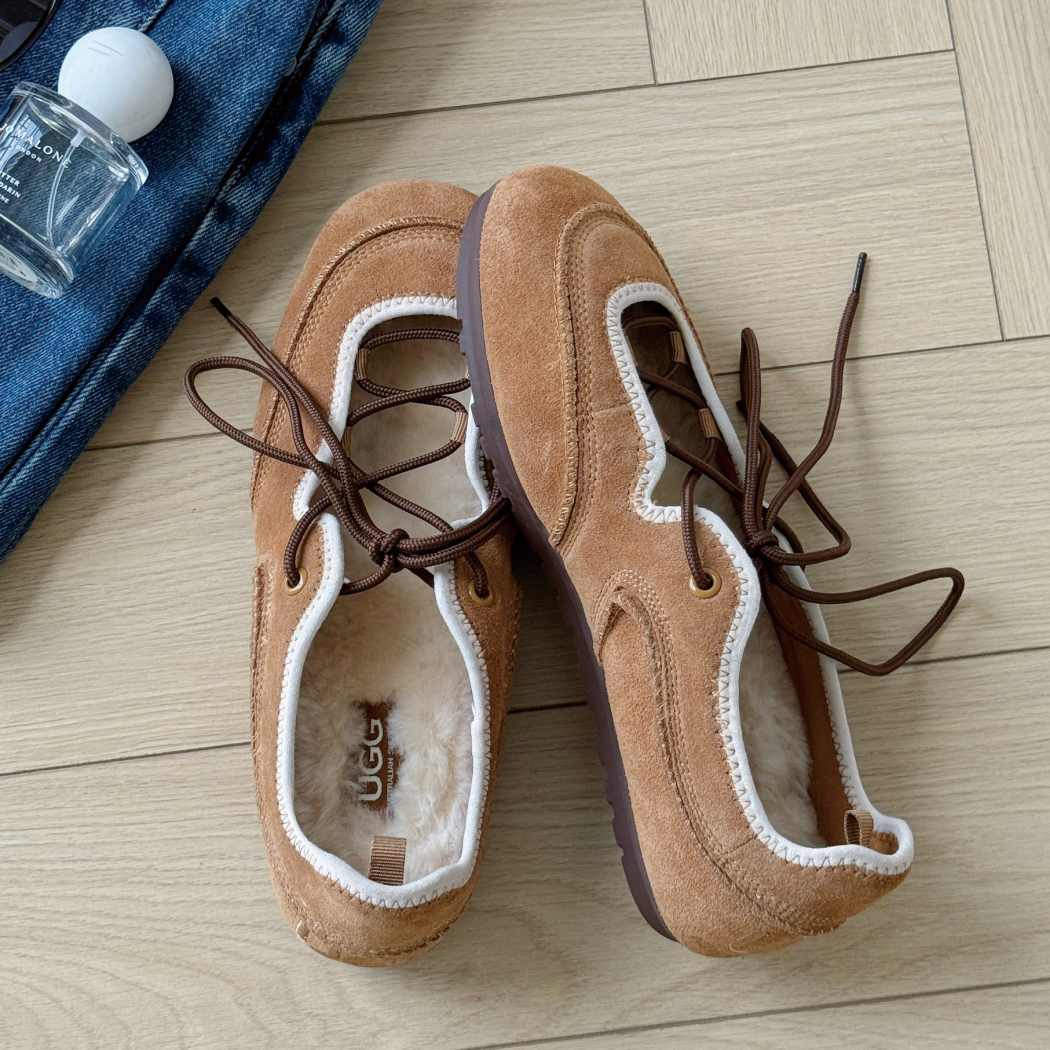 AUSTRALIAN SHEPHERD® Women's Cow Suede Lace-Up Ballet Sneakers AS 7060