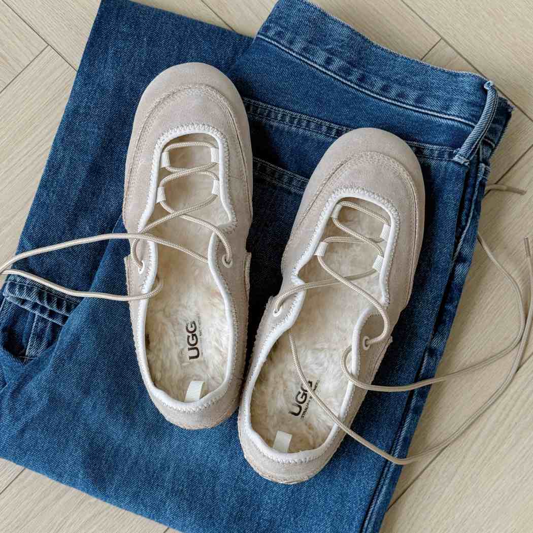 AUSTRALIAN SHEPHERD® Women's Cow Suede Lace-Up Ballet Sneakers AS 7060