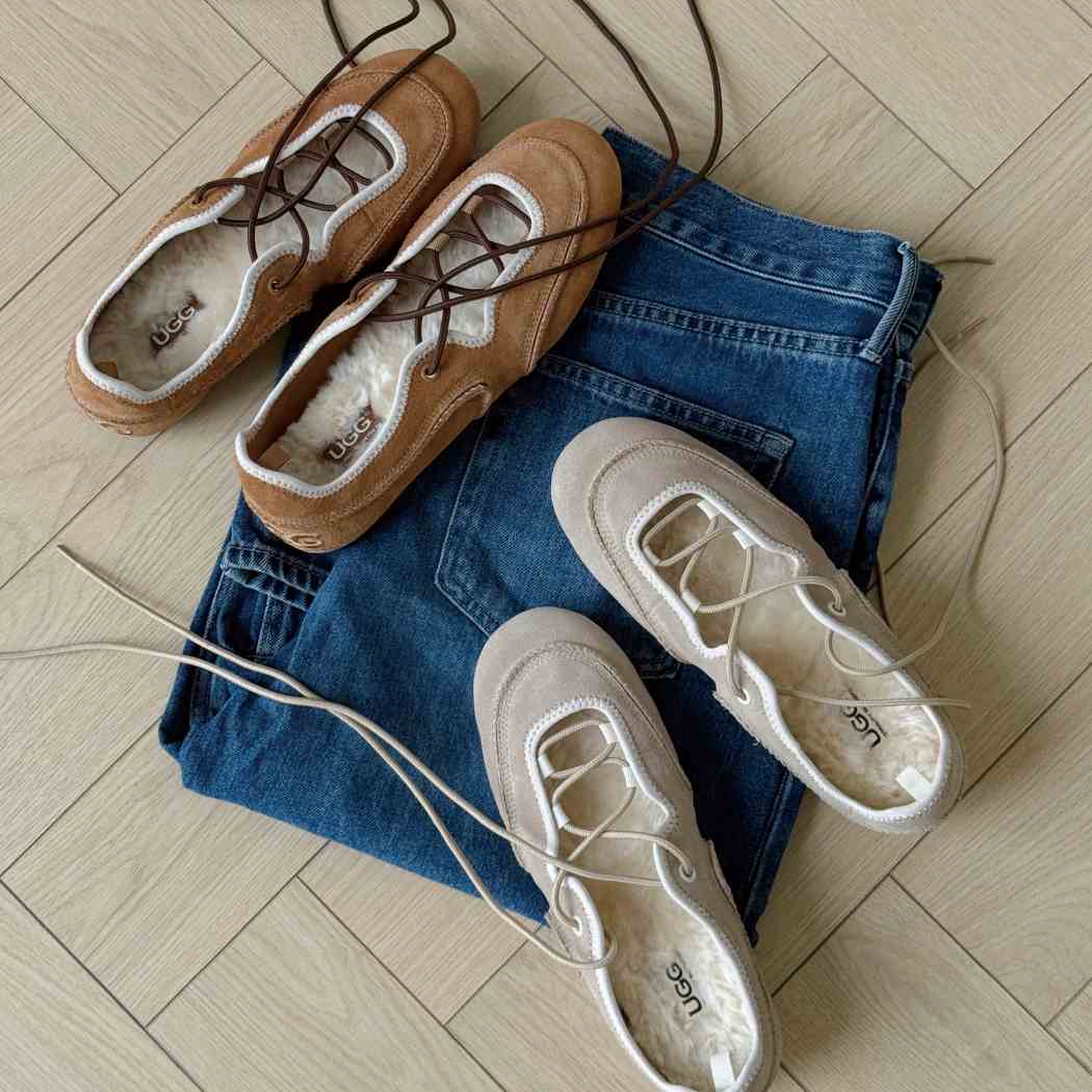 AUSTRALIAN SHEPHERD® Women's Cow Suede Lace-Up Ballet Sneakers AS 7060