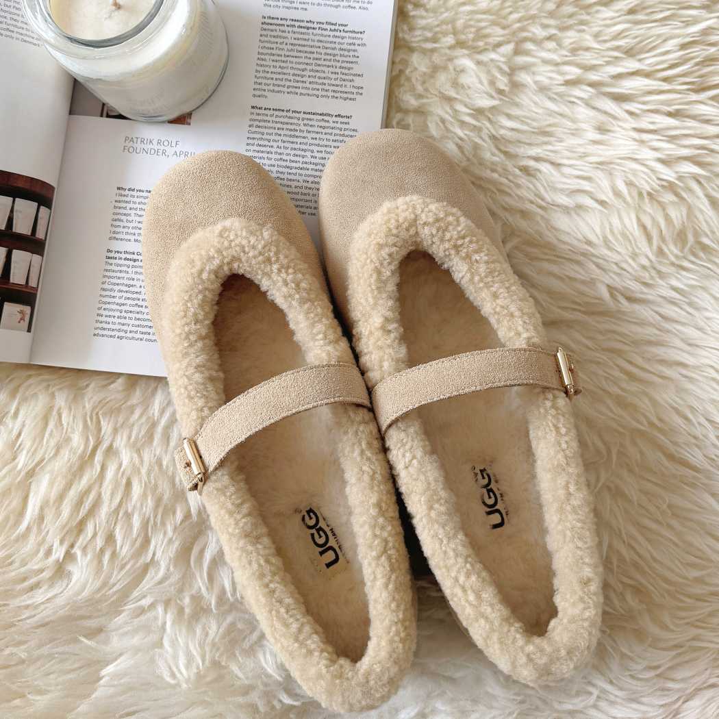 AUSTRALIAN SHEPHERD® Wool Mary Jane Slippers AS 7061