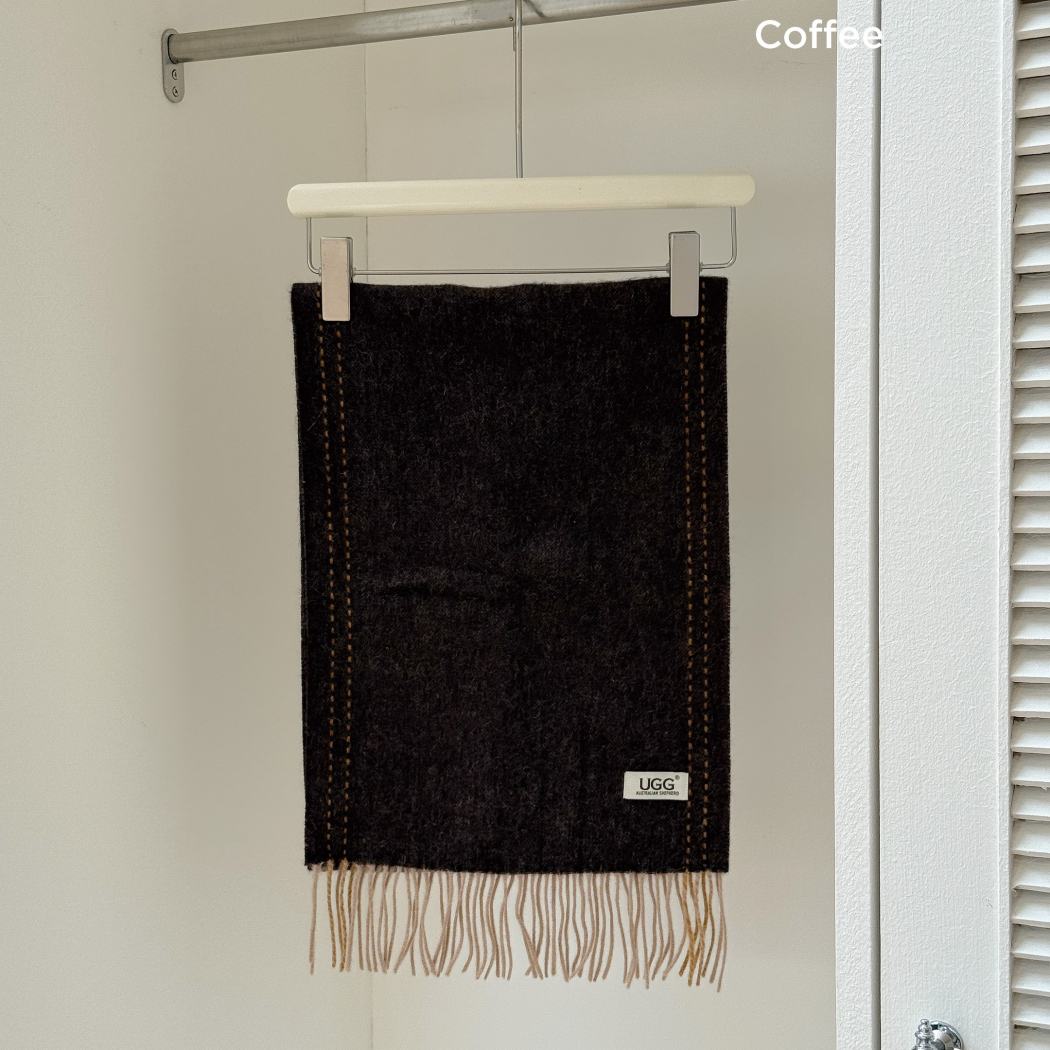 AUSTRALIAN SHEPHERD® Rasora 100% Wool Plain Scarf AS 8004