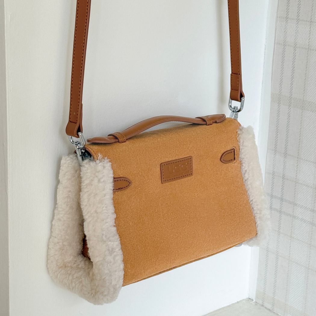 AUSTRALIAN SHEPHERD® Cow Suede Shoulder Bag Tote Kelvy ASA 027