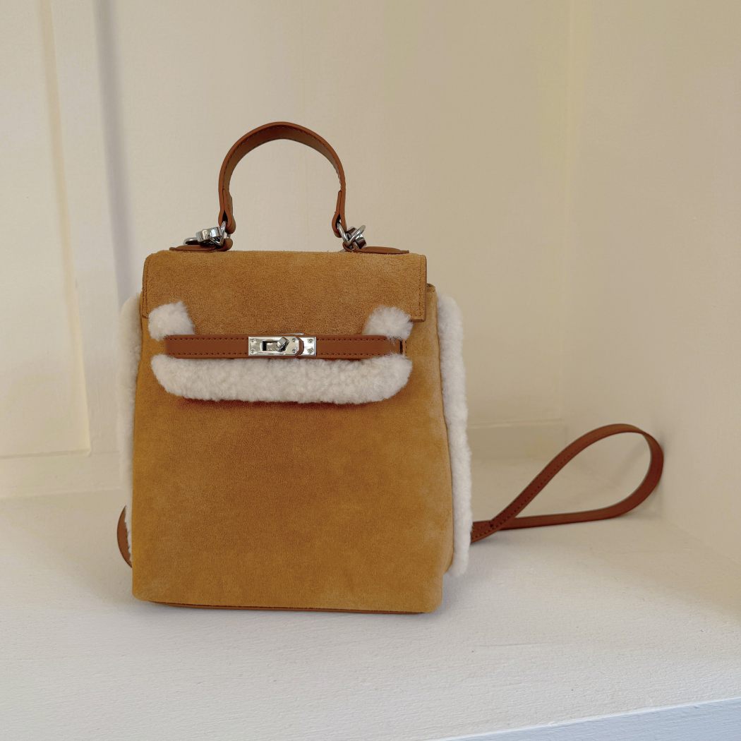 AUSTRALIAN SHEPHERD® Kenny Fluffy Wool Adjustable Strap Shoulder Bag ASA 034