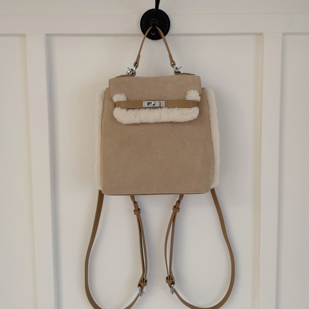 AUSTRALIAN SHEPHERD® Kenny Fluffy Wool Adjustable Strap Shoulder Bag ASA 034