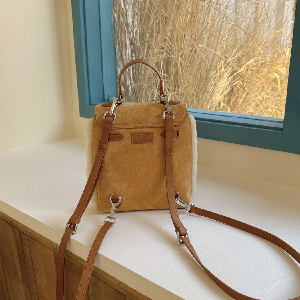 AUSTRALIAN SHEPHERD® Kenny Fluffy Wool Adjustable Strap Shoulder Bag ASA 034