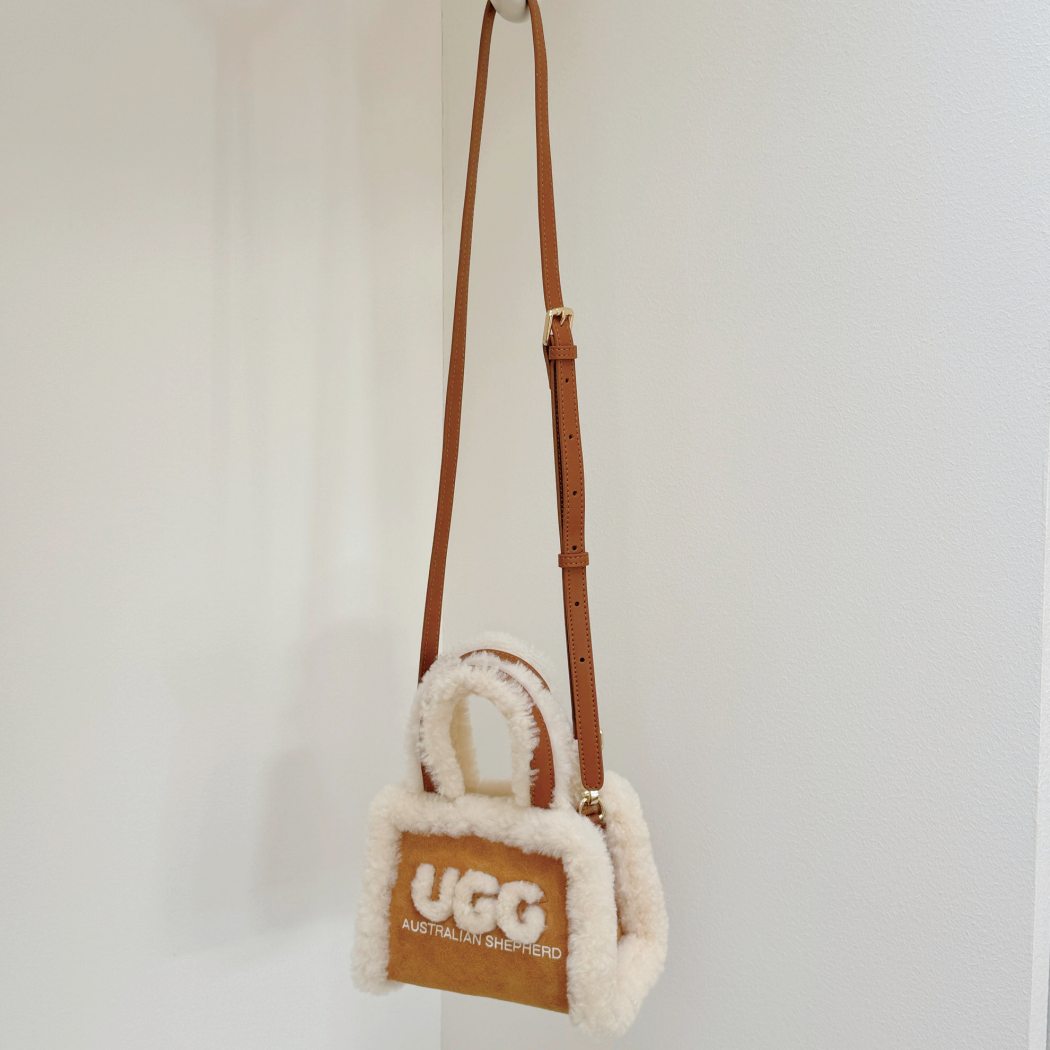 Australian Shepherd Women Fluffy Shearling Strap Shoulder Bag ASA 045