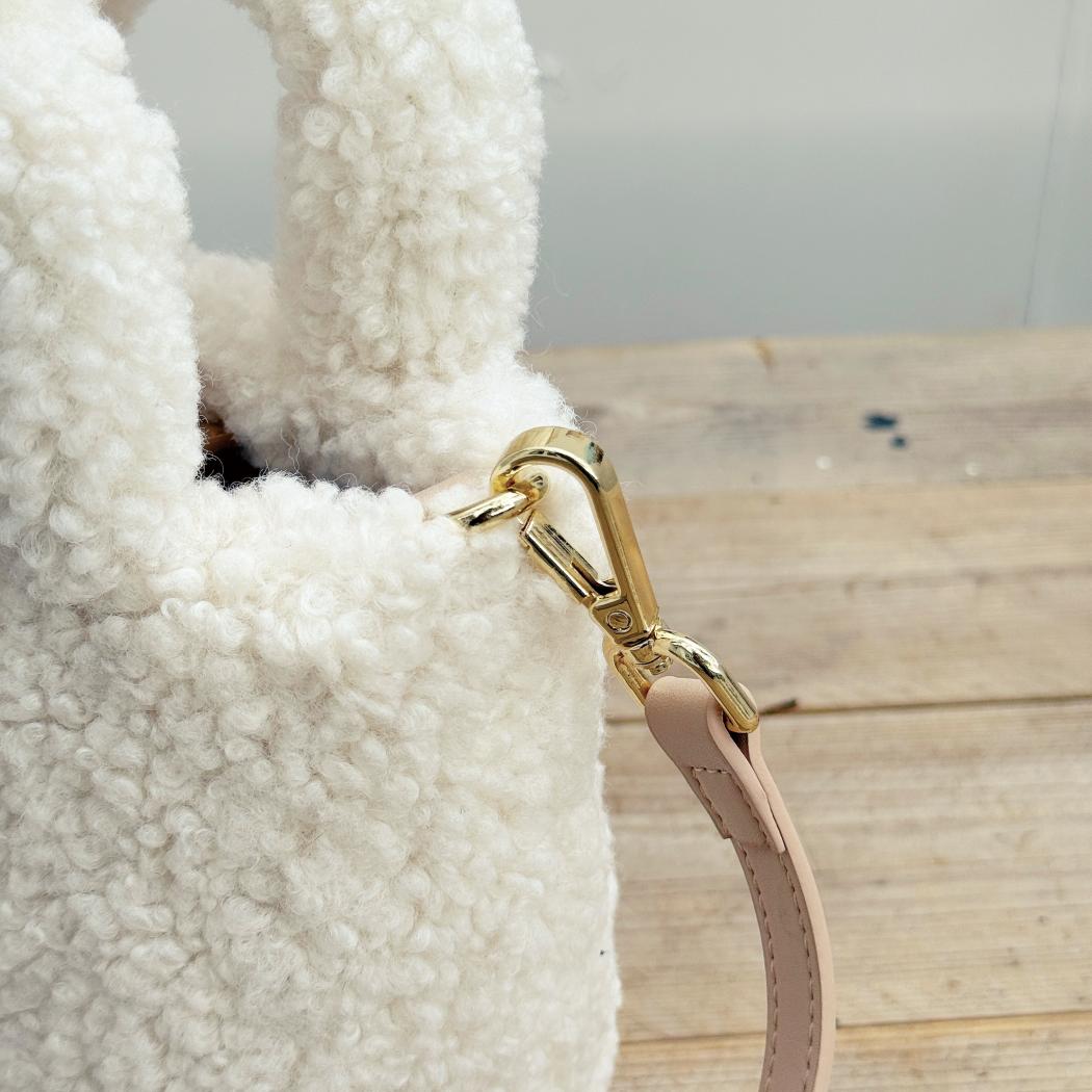 Australian Shepherd Boucle Bag Women's Fluffy Teddy Crossbody Bag ASA 047