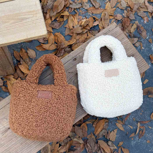 Australian Shepherd Boucle Bag Women's Fluffy Teddy Crossbody Bag ASA 047