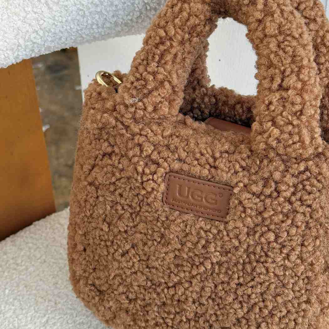 Australian Shepherd Boucle Bag Women's Fluffy Teddy Crossbody Bag ASA 047
