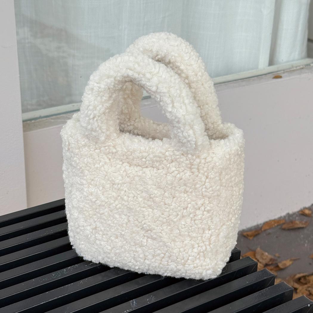Australian Shepherd Boucle Bag Women's Fluffy Teddy Crossbody Bag ASA 047