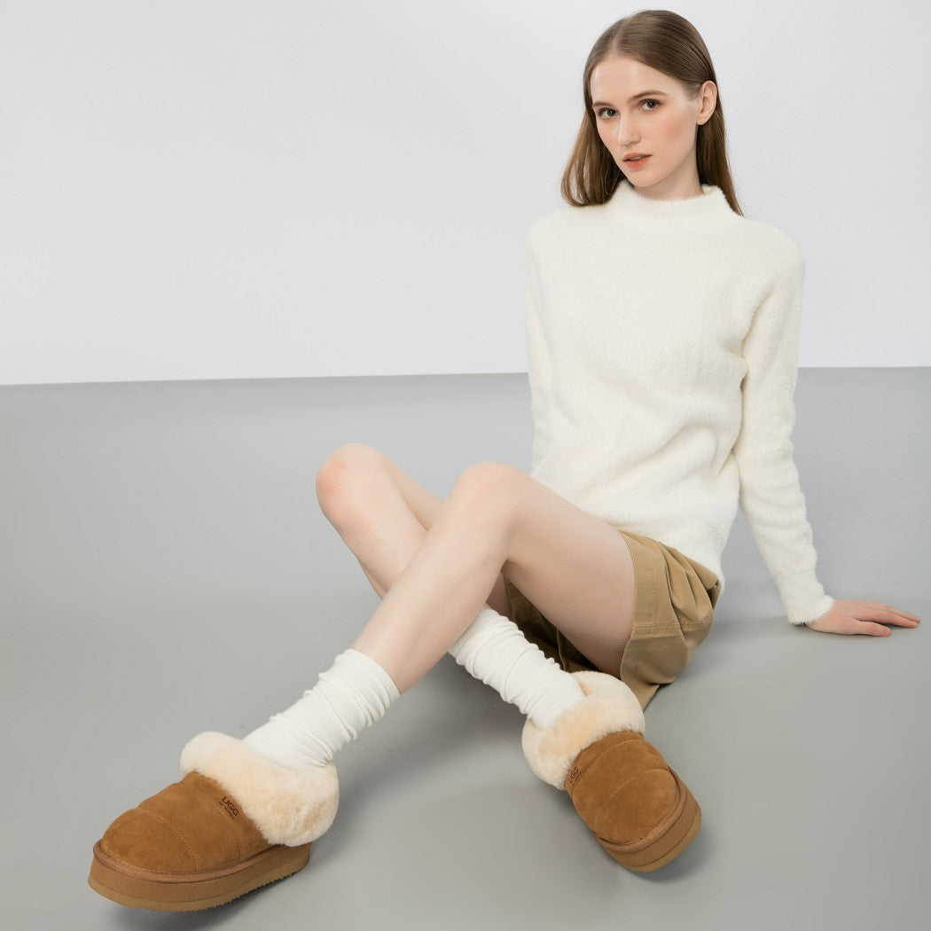 DK UGG Elsie Women Ankle Platform Boots 126