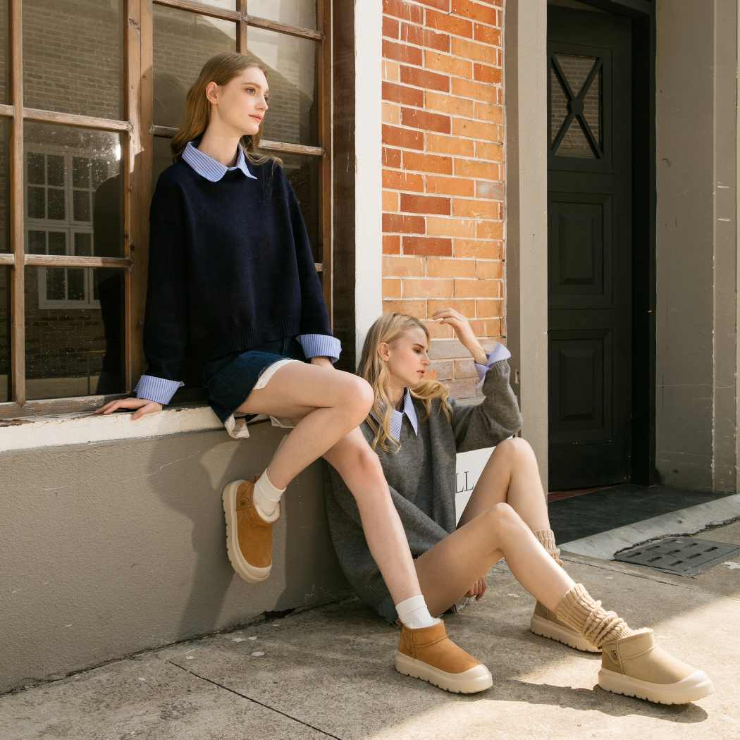 DK Sheepskin UGG Graci Outdoor Chunky Platform Boots DK 139