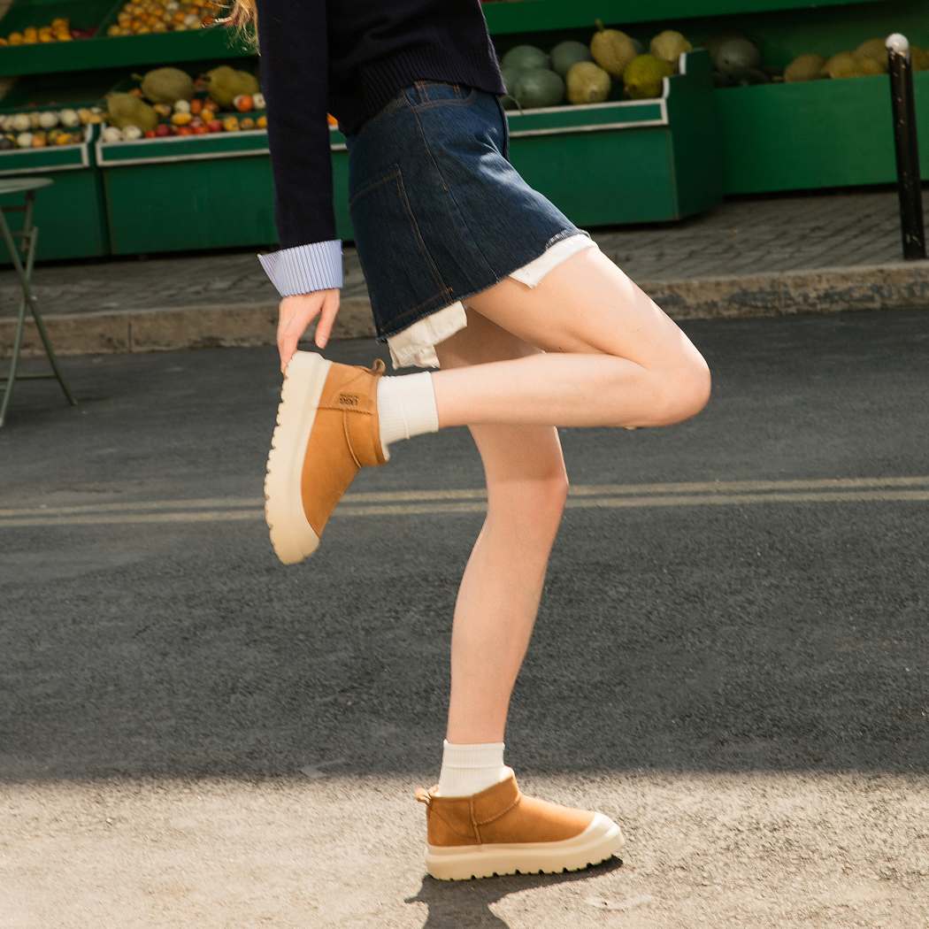 DK Sheepskin UGG Graci Outdoor Chunky Platform Boots DK 139