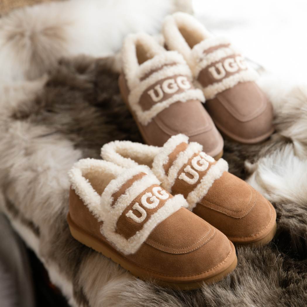 DK UGG® Women Erin Fluffy Wool Ankle Loafers 149