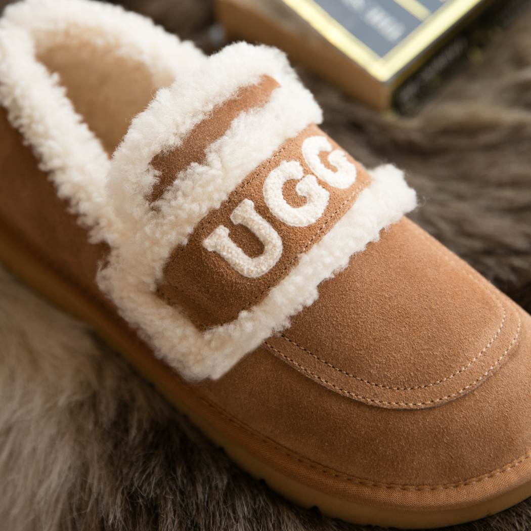 DK UGG® Women Erin Fluffy Wool Ankle Loafers 149
