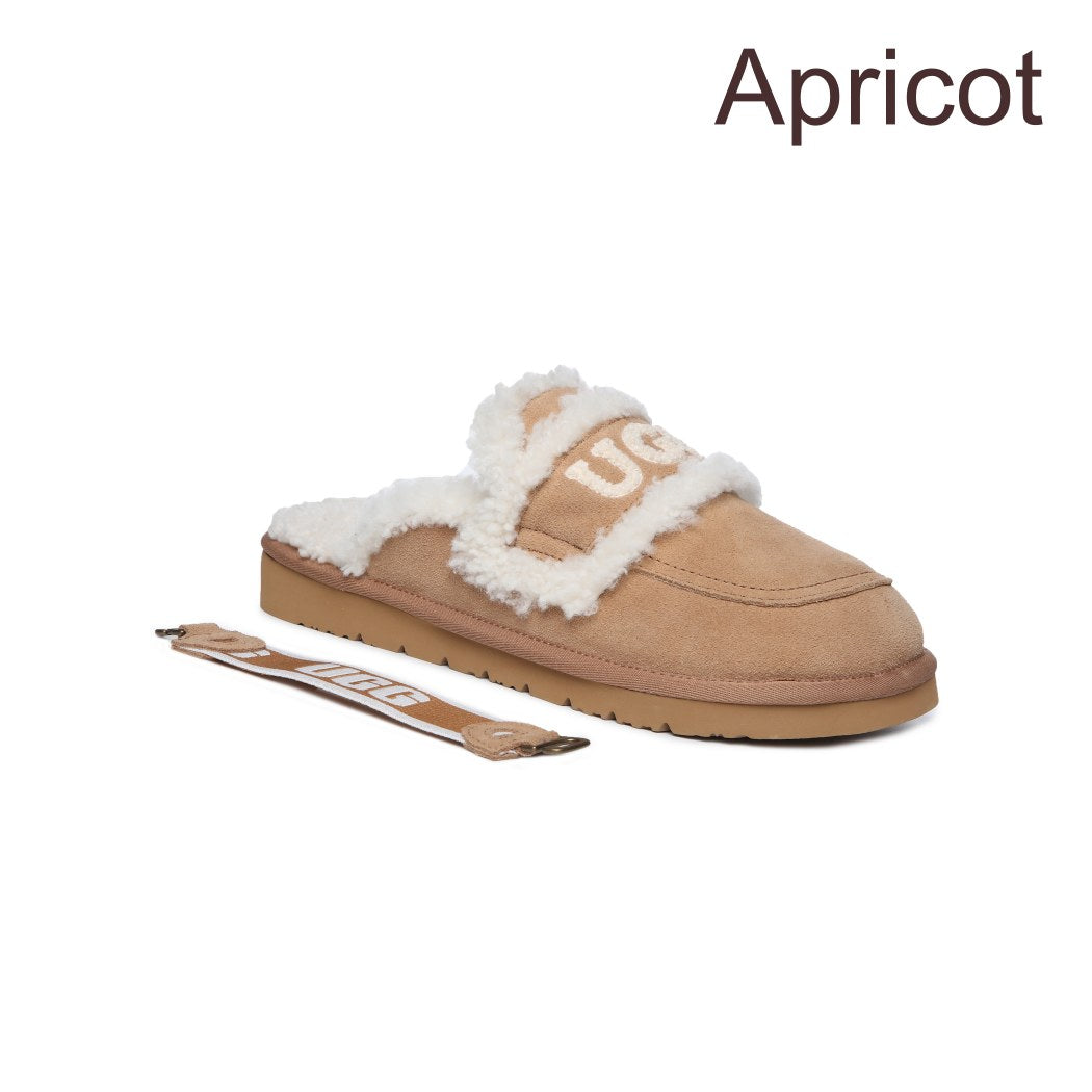 DK UGG Women Erin Detachable Strap Scuff Slipper DK 161