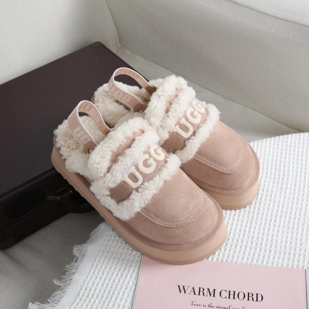 DK UGG Women Erin detachable strap Platform Scuff Slipper 162