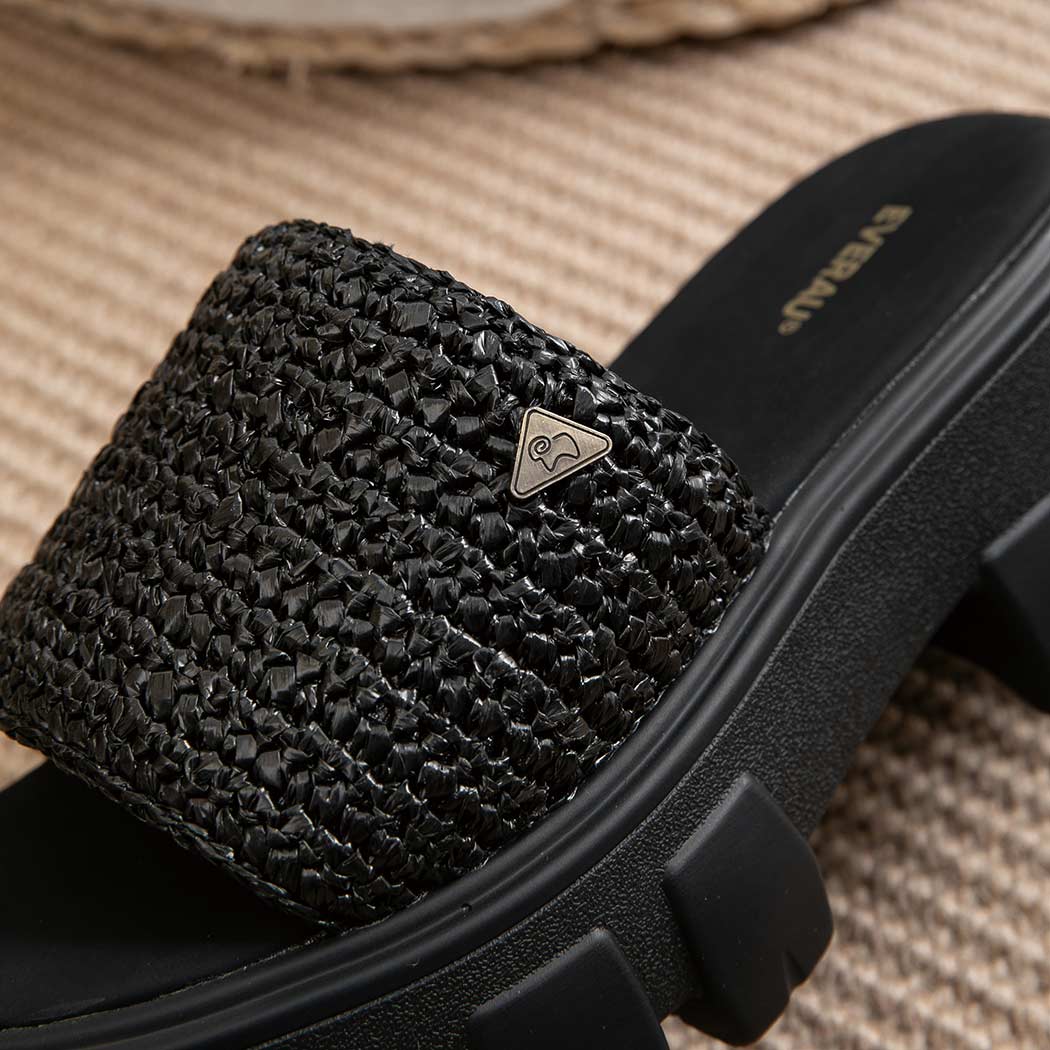 EVERAU® Women Woven Chunky Platform Sandals ea2050