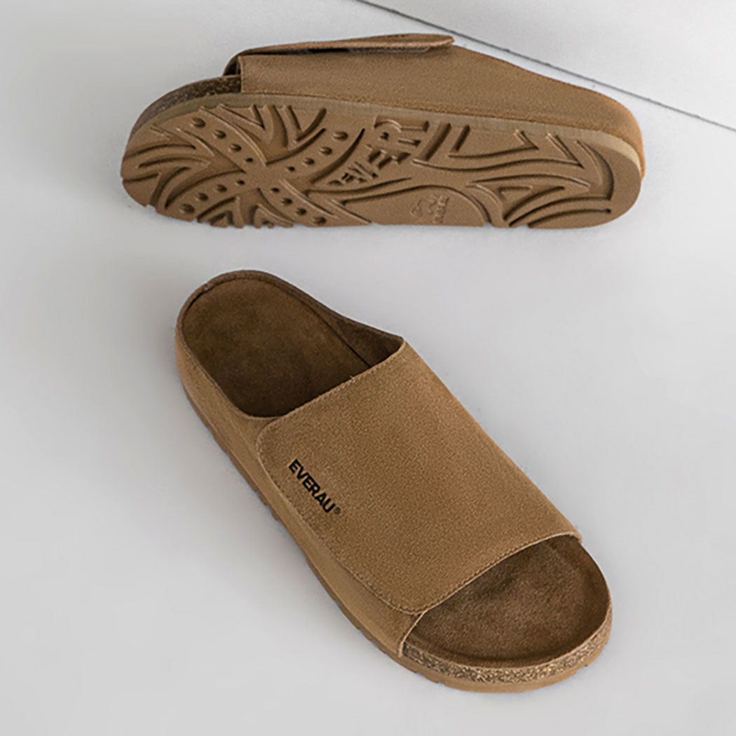 EVERAU® Men Adjustable Embossed Slip-on Summer Slides Justice EA 2051