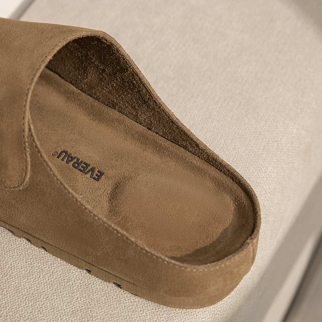 EVERAU® Men Adjustable Embossed Slip-on Summer Slides Justice EA 2051