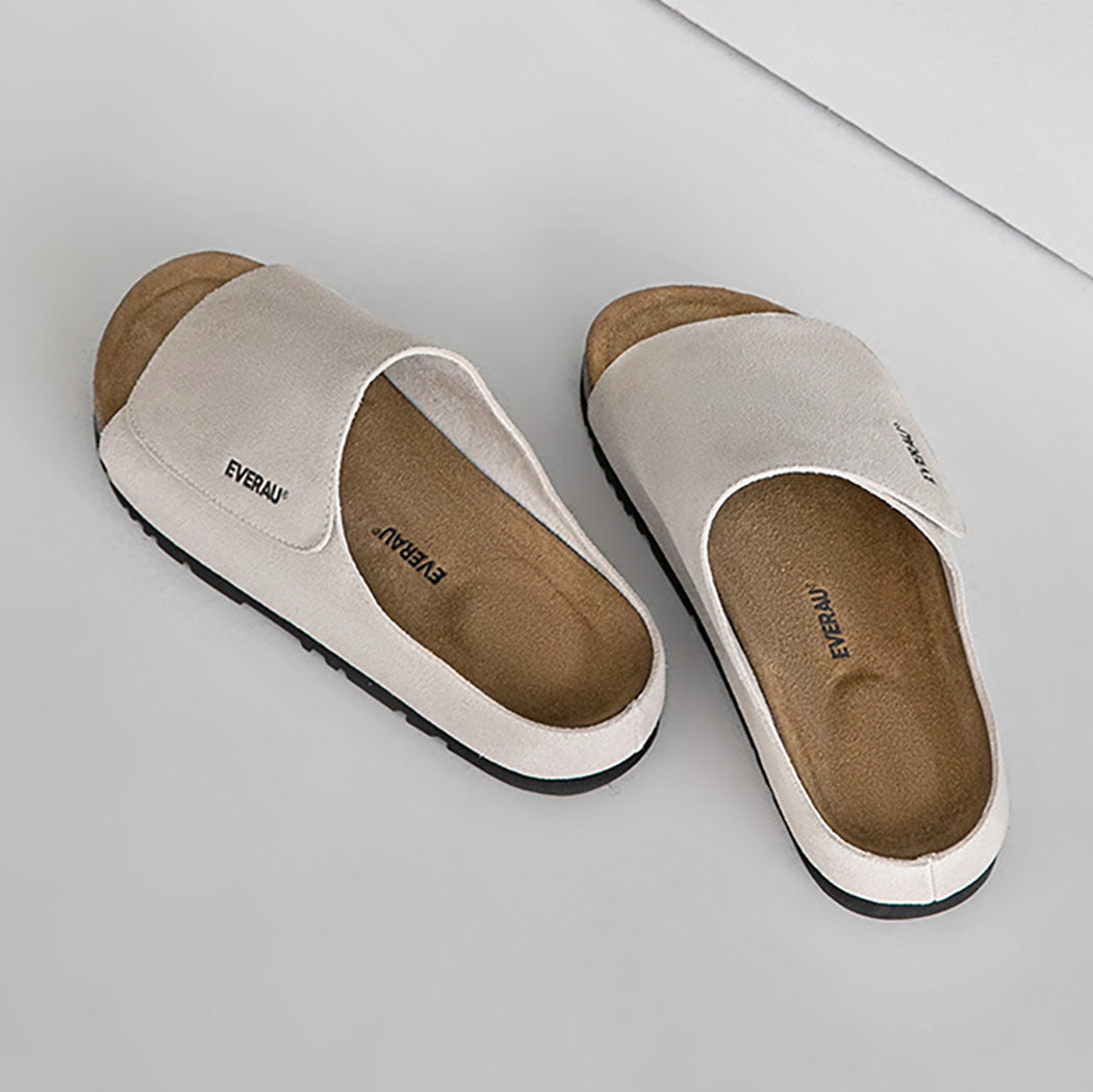 EVERAU® Men Adjustable Embossed Slip-on Summer Slides Justice EA 2051