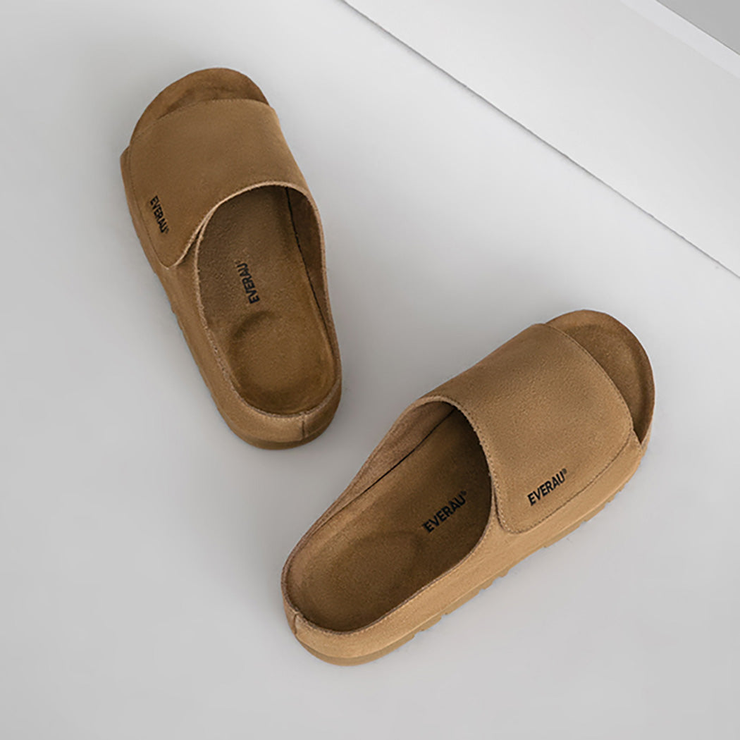 EVERAU® Men Adjustable Embossed Slip-on Summer Slides Justice EA 2051