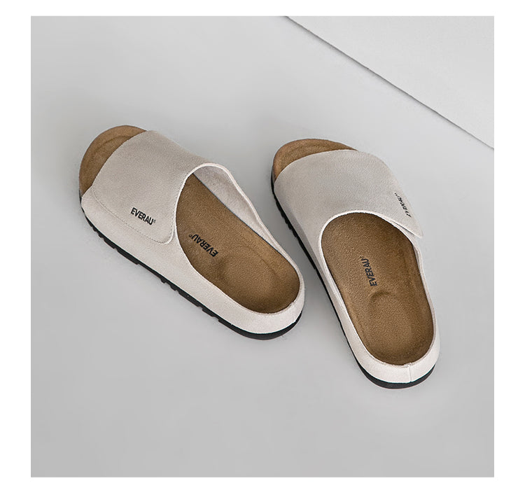 EVERAU® Men Adjustable Embossed Slip-on Summer Slides Justice EA 2051