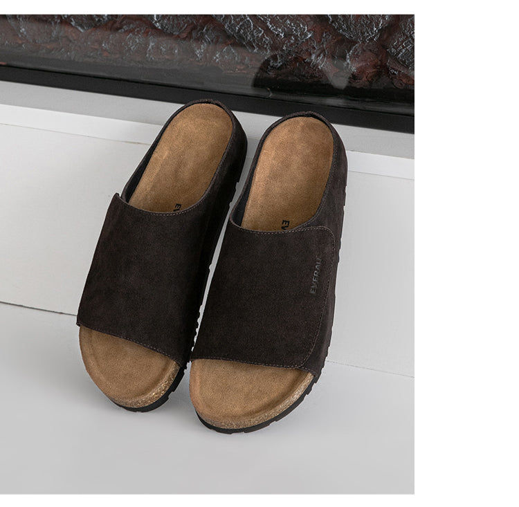 EVERAU® Men Adjustable Embossed Slip-on Summer Slides Justice EA 2051