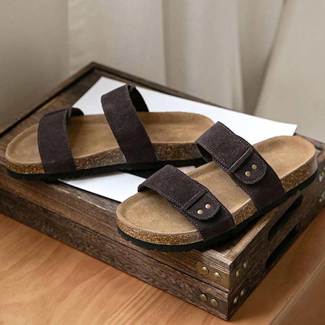 EVERAU® Double Straps Slip-on Summer Sandal Slides Aurelia EA 2053
