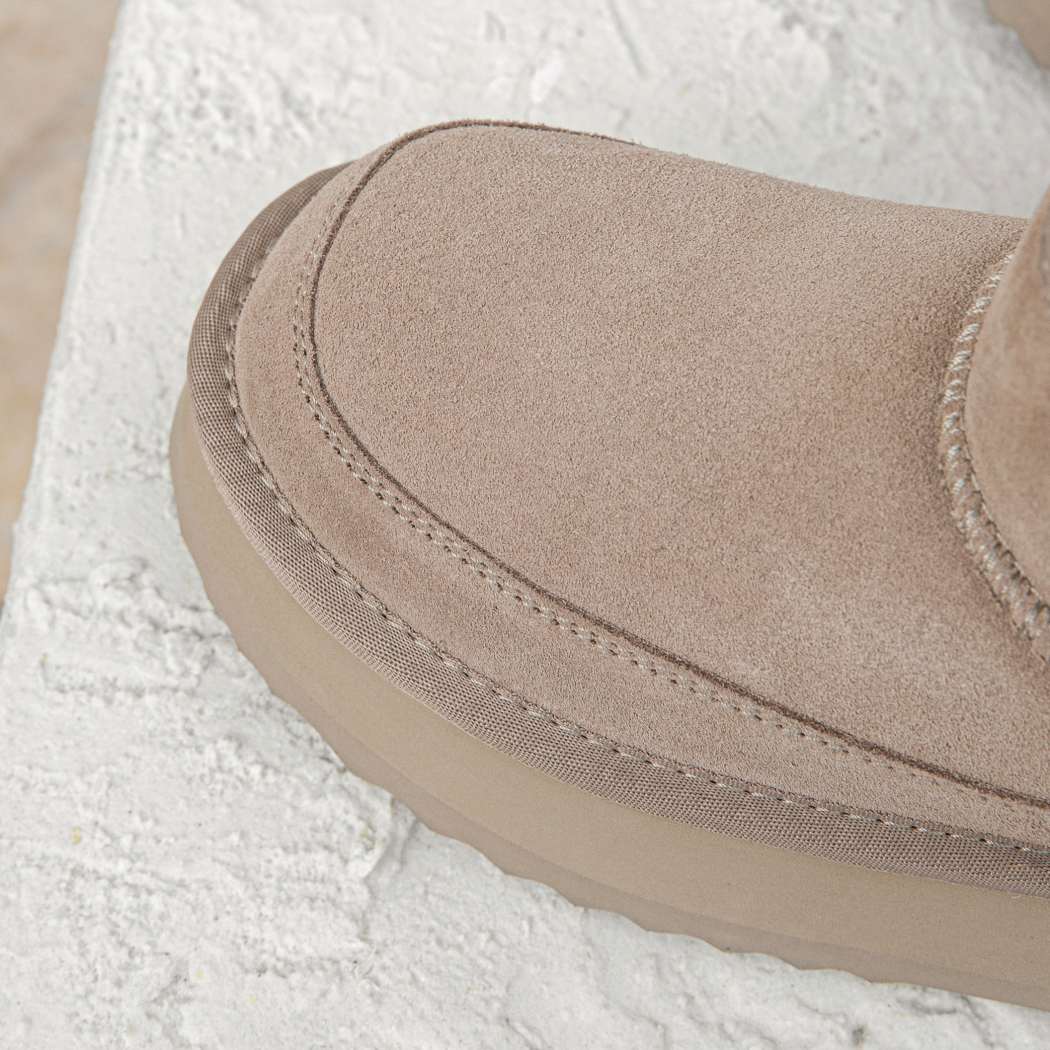 EVERAU® UGG Boots Sheepskin Wool Ankle Platform Vesper EA 3170