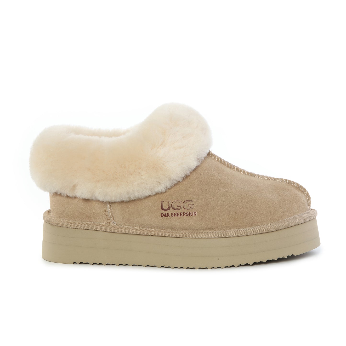 DK UGG Sheepskin Platform Slippers Franka 118