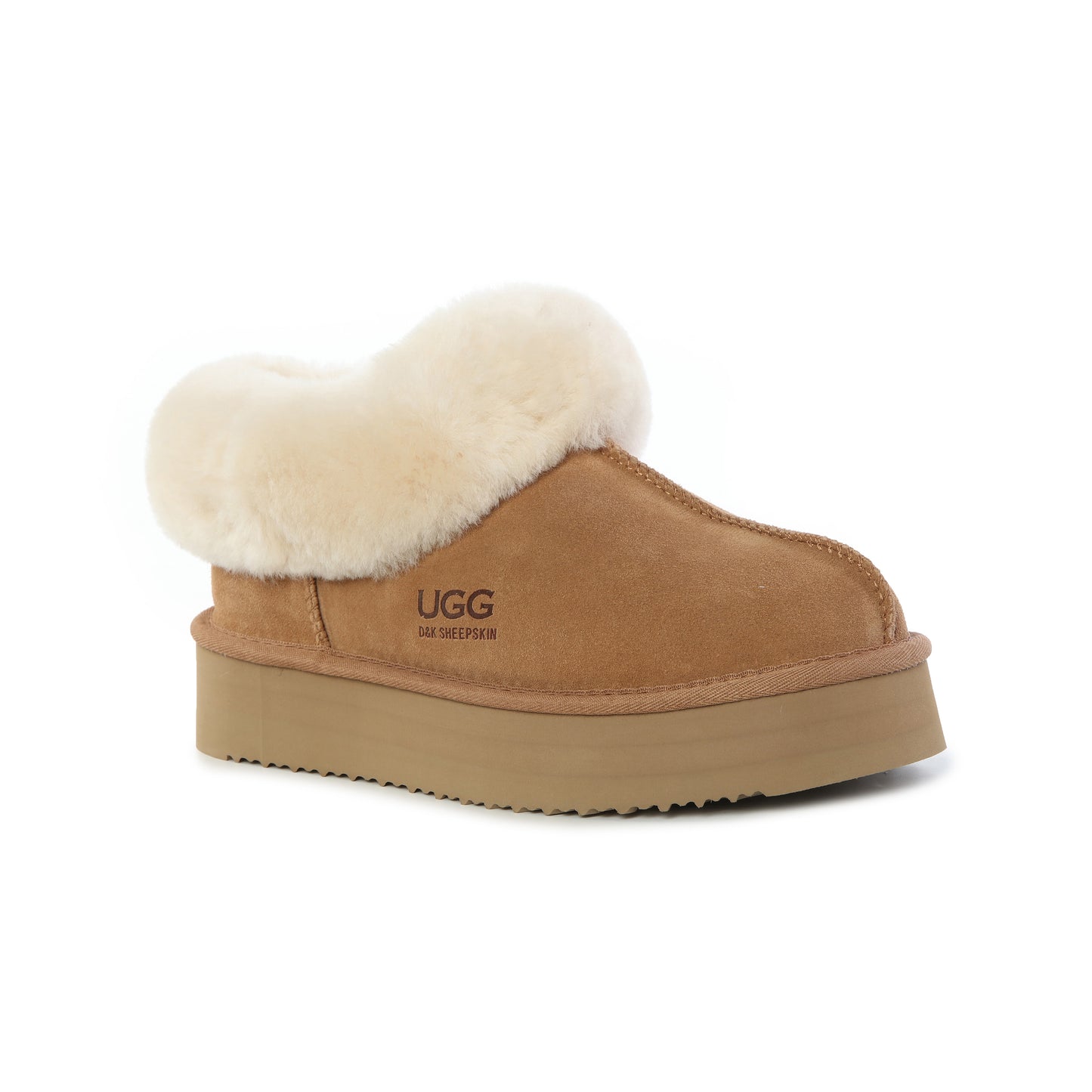 DK UGG Sheepskin Platform Slippers Franka 118