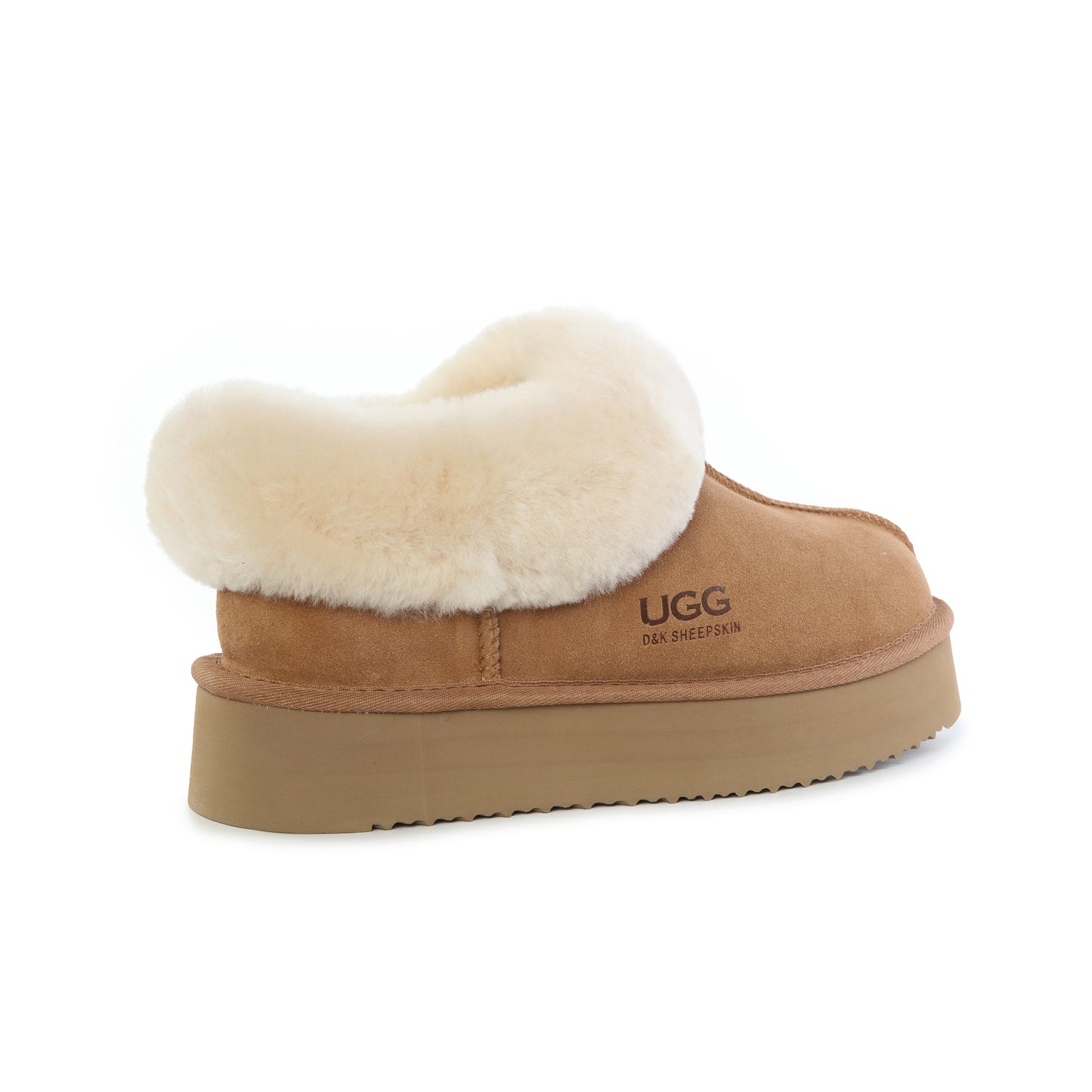 DK UGG Sheepskin Platform Slippers Franka 118