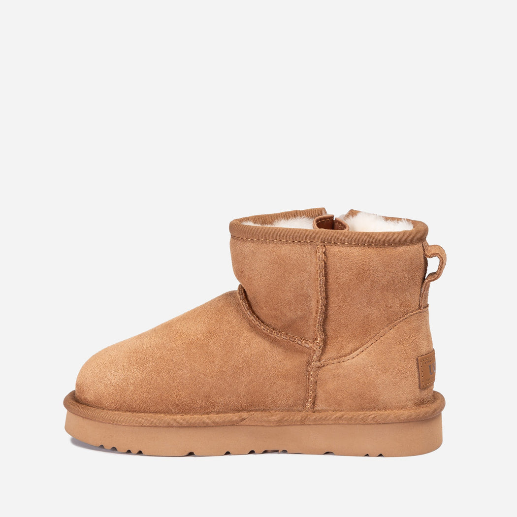 OZWEAR UGG Kids Easy On Mini Zip Boots Chestnut OB867K