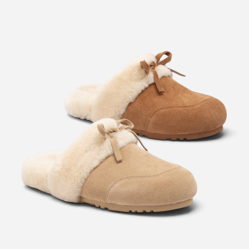 OZWEAR UGG Liya Women's Shearing Sheepskin Fur Slippers _OB 1069