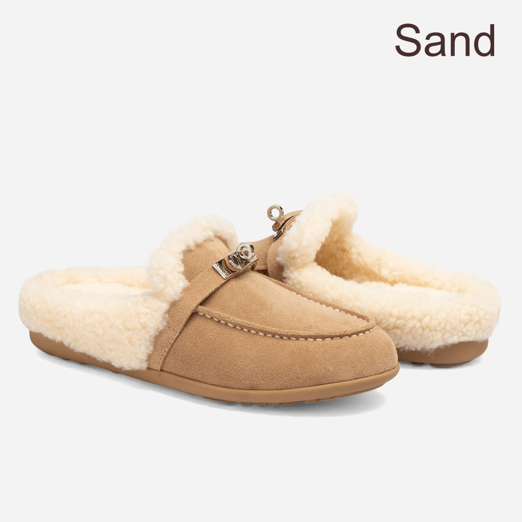 OZWEAR UGG Stella Charm Women's Sheepskin Slip-On Slippers OB 1078
