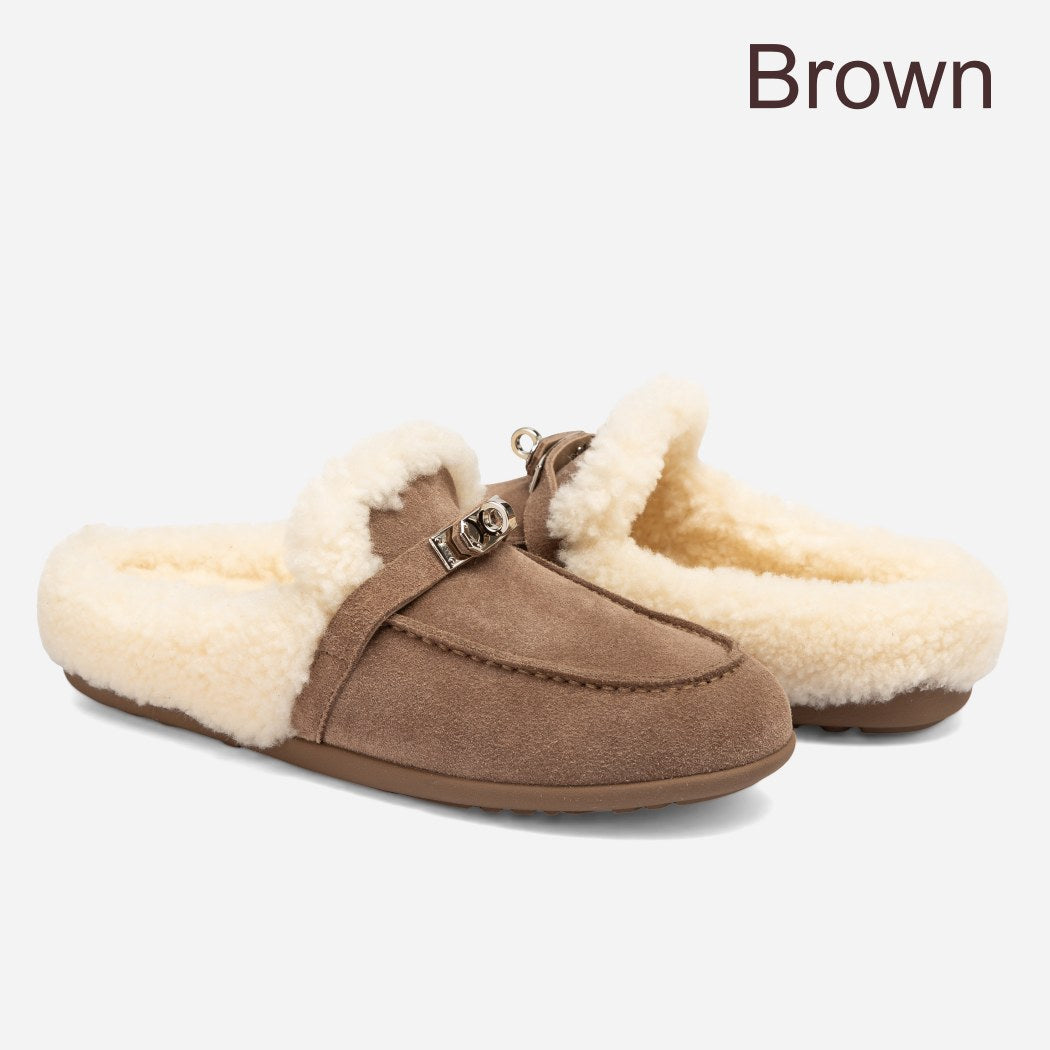 OZWEAR UGG Stella Charm Women's Sheepskin Slip-On Slippers OB 1078