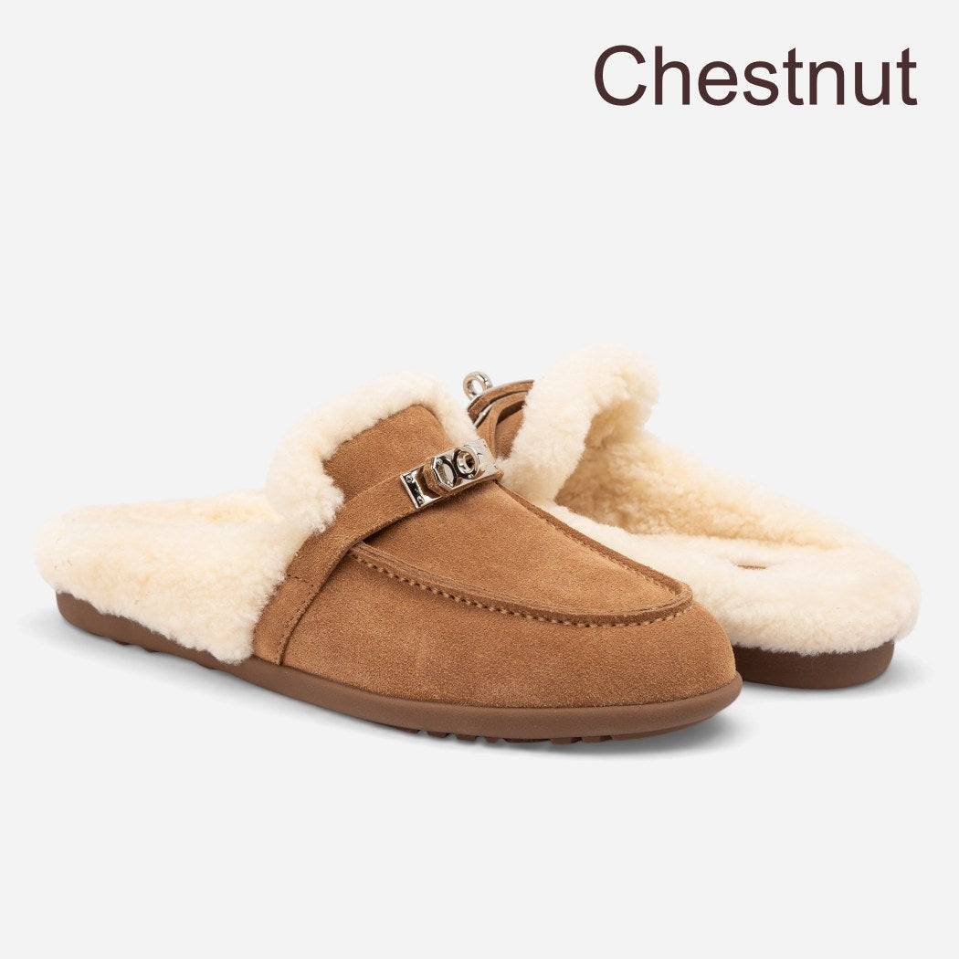 OZWEAR UGG Stella Charm Women's Sheepskin Slip-On Slippers OB 1078