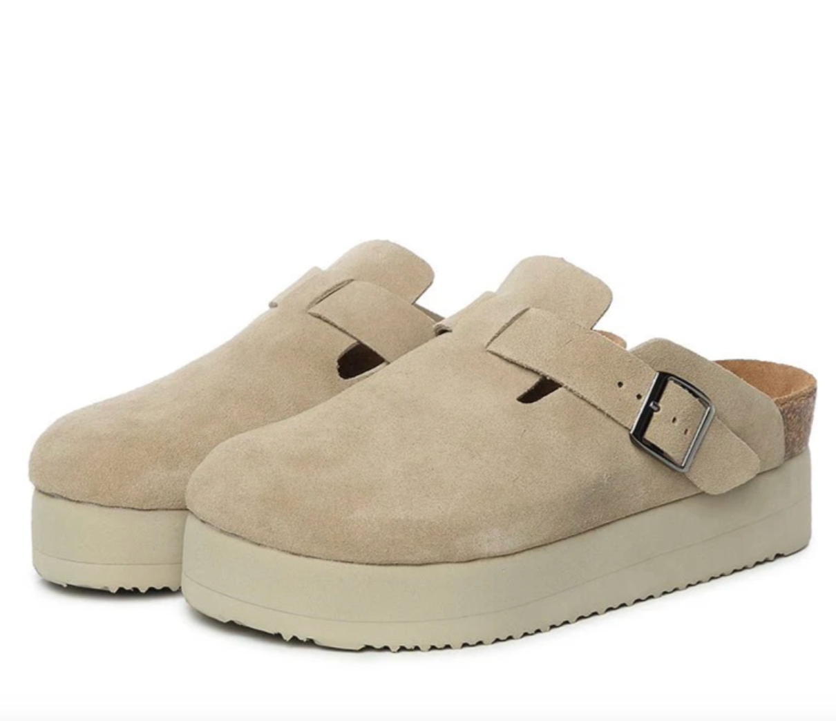 Linny Leather Platform UGG Slippers DK 1645