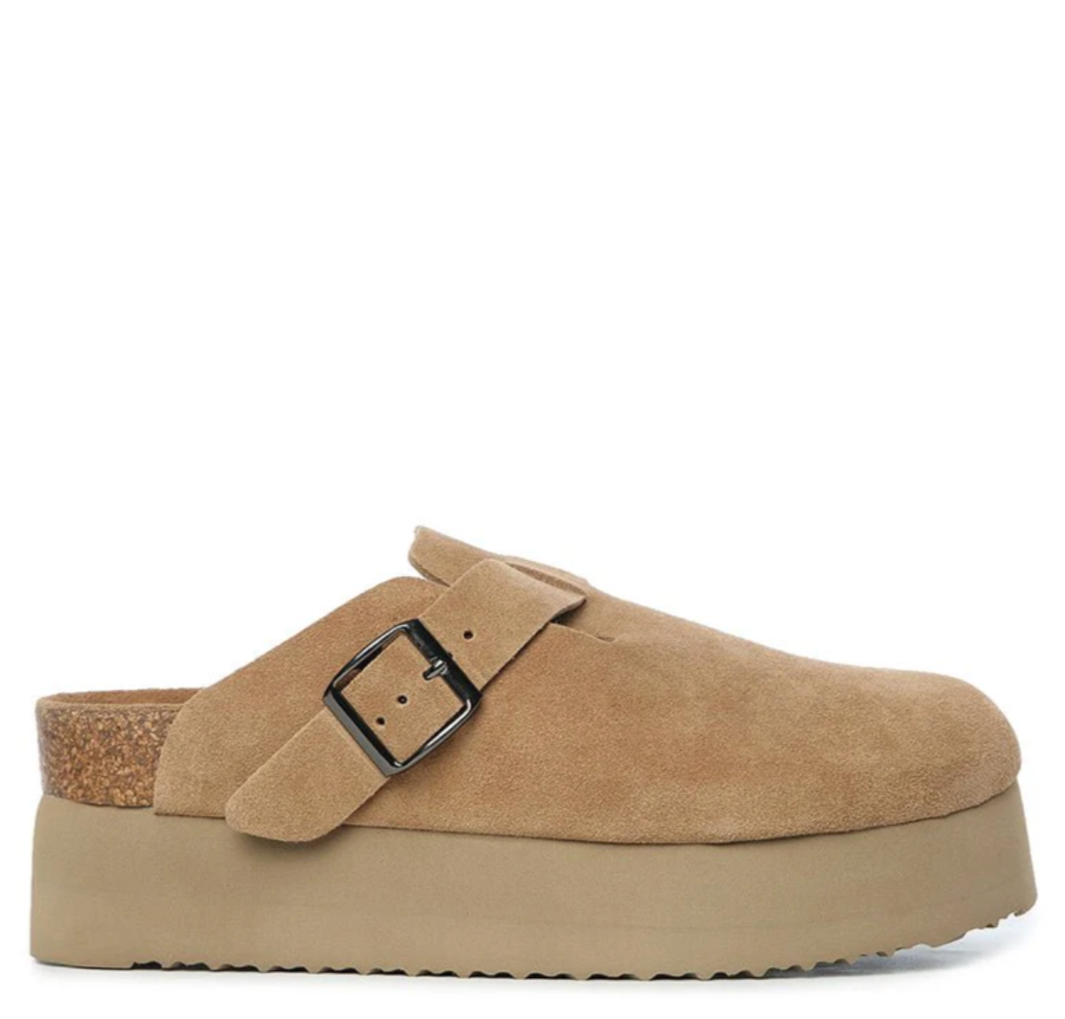 Linny Leather Platform UGG Slippers DK 1645