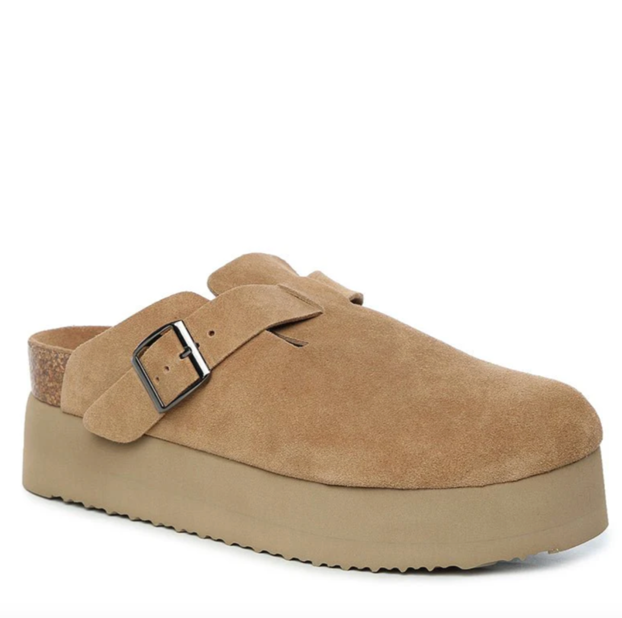 Linny Leather Platform UGG Slippers DK 1645